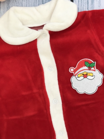 242. Комбинезон Санта, хлопок 80% велюр 20%  ПЭ 56,62,68